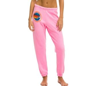 AVIATOR NATION VENICE SWEATPANT - NEON PINK